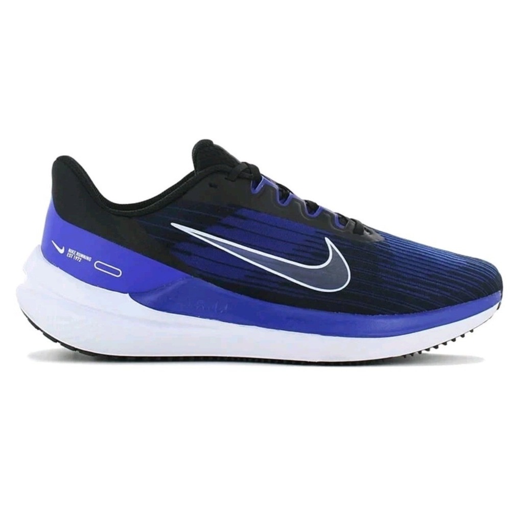 Nike Winflo 09 Mens Running Shoes Black Blue White DD6203-004 Size 12
